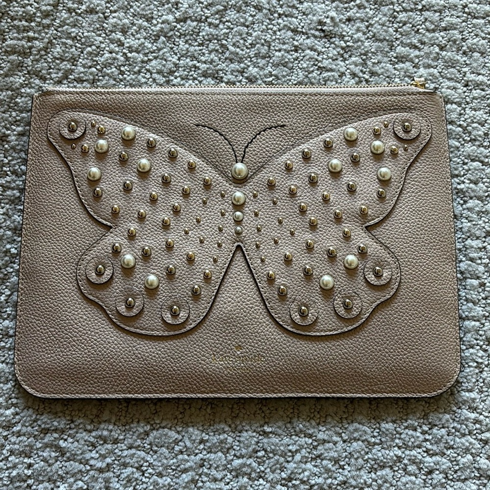 Kate spade larchmont ave butterfly clutch